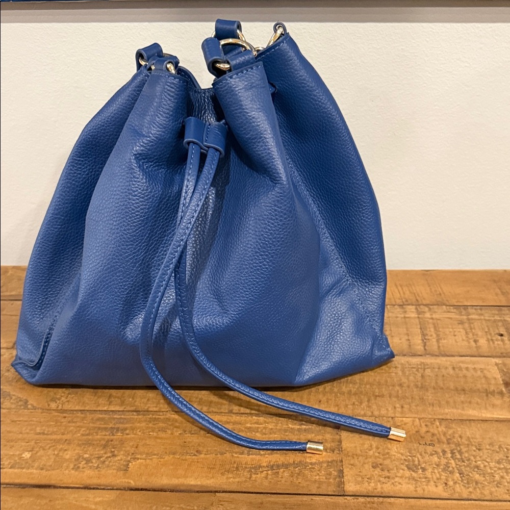 LAGGO Blue Leather Shoulder Bag - Picture 7 of 8